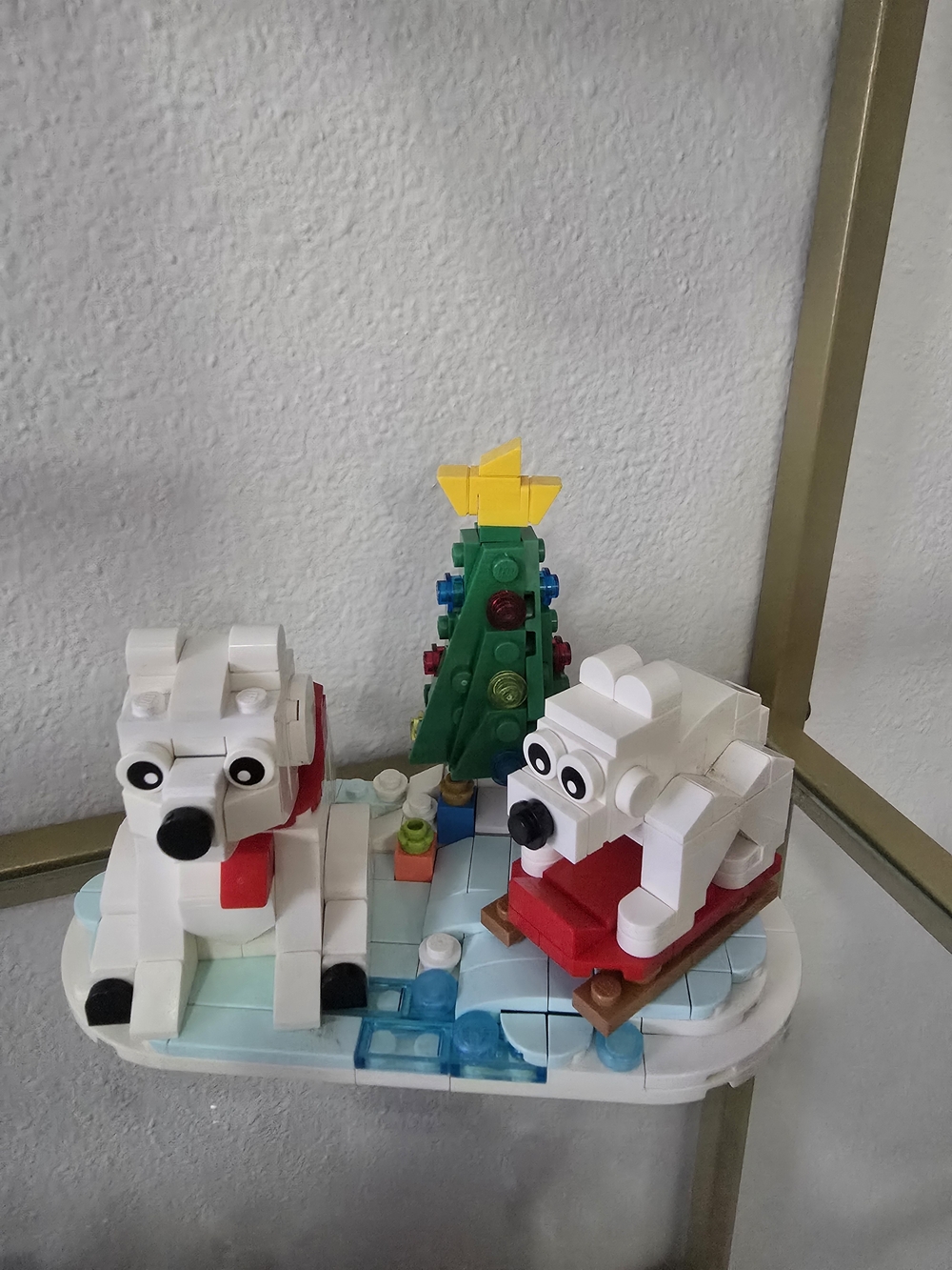 Lego White Polar Bear Sled - Holiday Building Blocks 40571